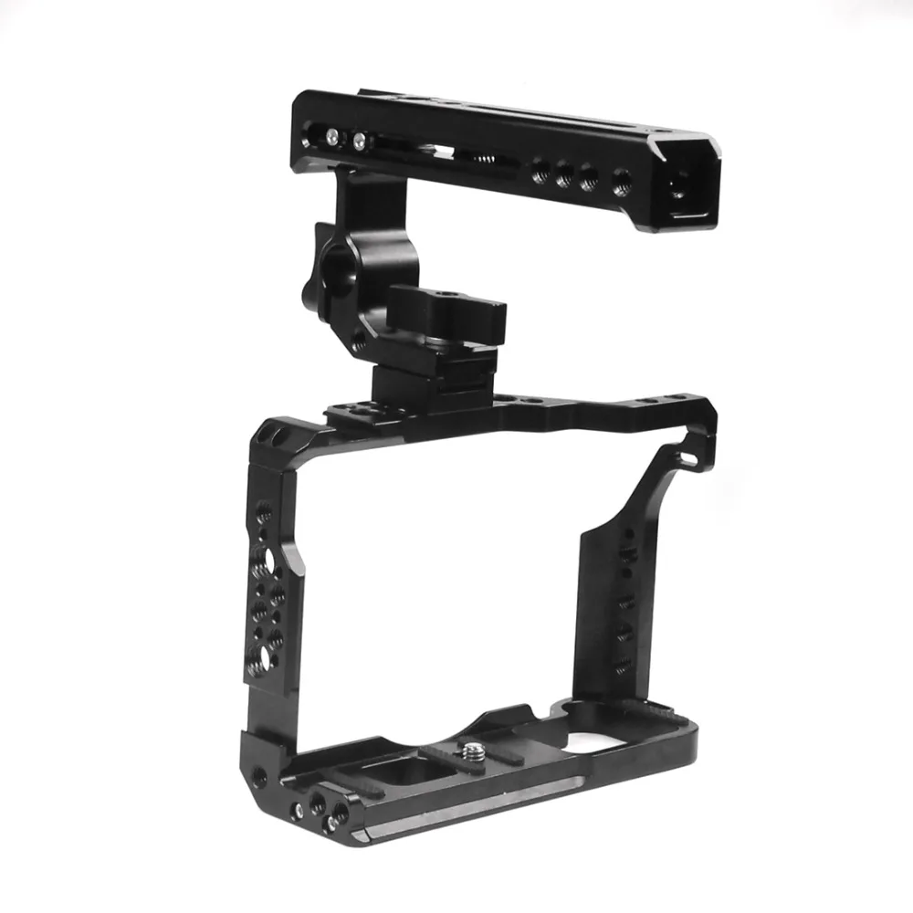 Aluminium SLR Kamera Käfig für Fujifilm X-T3 /XT3/XT2 /X-T2 DSLR Rig Schutzhülle Abdeckung mit Top griff Grip Kalten Schuh Montieren – Detail 18