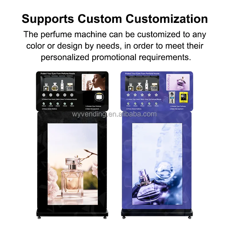 Mesin Penjual Parfum Otomatis Dispenser Parfum Berdiri Sendiri