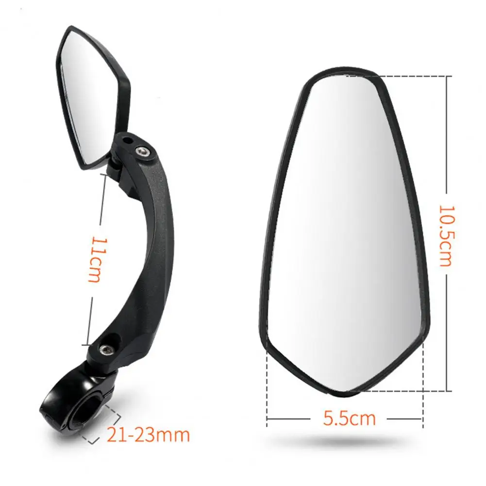 Bike Mirror Versatile Aluminum Alloy Bicycle Rear Mirror Flexible High Strength Rotating Bike Mirror for Cycling