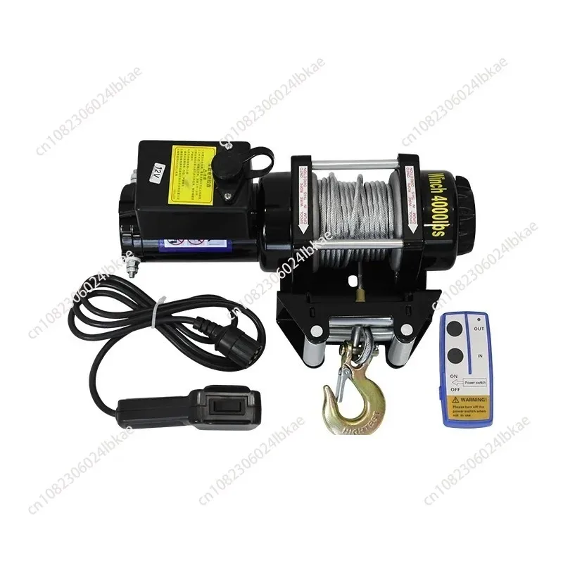 Car Remote Control Hoist Winch Electric Winch Synthetic Tow Rope Winch Off-road Vehicle for Vehicle Crane 1 piece