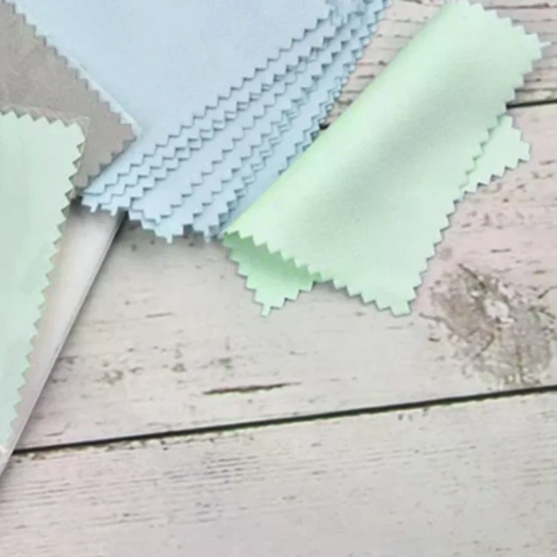 100pcs 8x8cm Color Cleaning Polishing Cloth Soft Clean Wipe Cloth Of Jewelry Tools Factory Wholesale