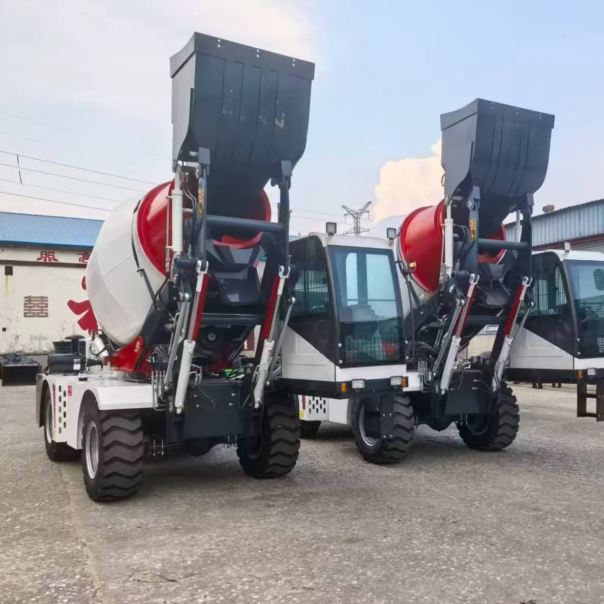 China Brand New Concrete Mixer Self Loading Machine Low Price Hot Sale In Africa