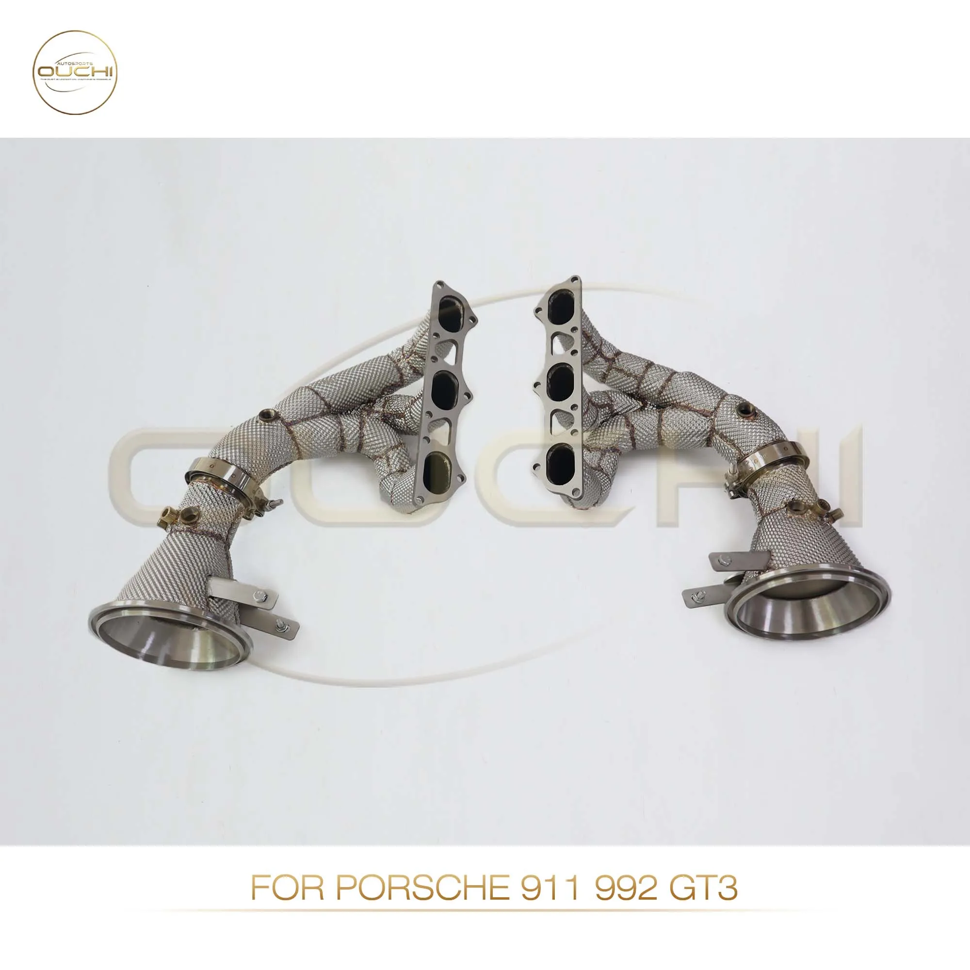 High Flow Performance manifold for Porsche 911 992 GT3 OUCHI Exhaust Stainless steel Headers With Heat Shield Car Accessories