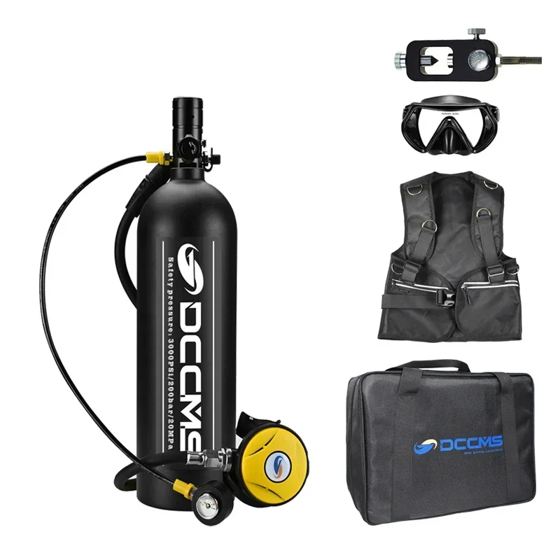 Diving Breathing Underwater Kit Diving Harpoon Portable Air Tank Diving Tank Bottled Water Sport Trimix Lung Tank 2.0L
