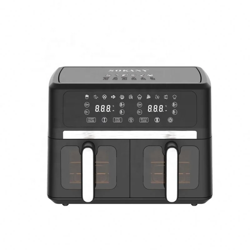 

High Quality Led Display 3000W Smart Fryers 11L Digital Toaster Oven Airfryer Combo Dual Deep Air Fryer With Basket