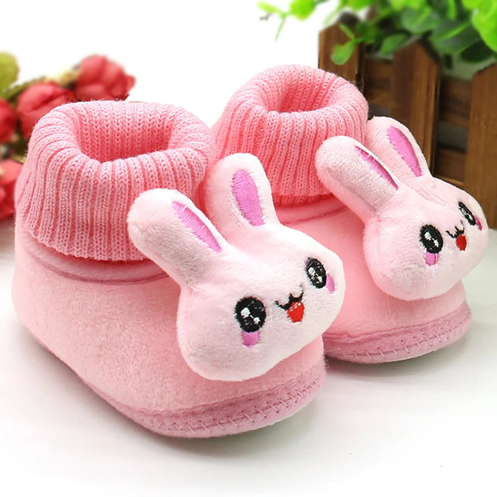 

Winter Warm Newborn Baby Shoes Boy Girl Snow Boots Cute Soft Toddler Shoes First Walkers Anti-slip Booties Infant Crib Shoes