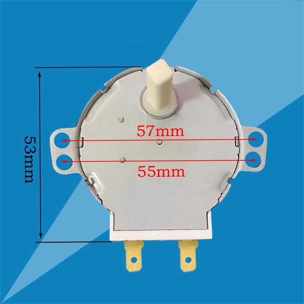 1 buah Motor meja putar untuk Midea microwave oven tiang cakar magnet permanen motor sinkron sumbu persegi pengganti TBST-49 Repai