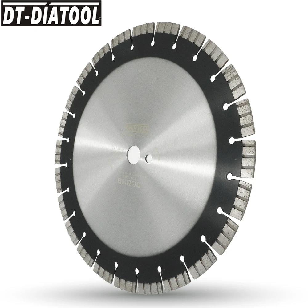 

DT-DIATOOL 1pc Diamond Saw Blade 14inch 360MM 24-Teeth Turbo Professional Laser Welded for Reinforced Concrete Cutting Disc