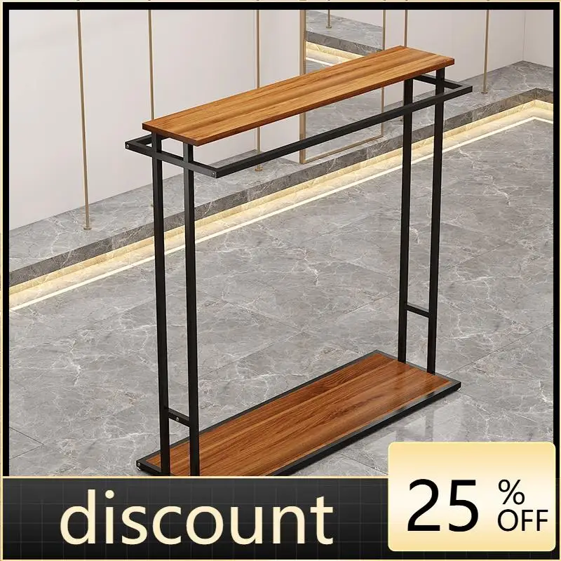 LTT Garment Store Display Stand, Floor Standing Store, Double Row Hanger Island Display