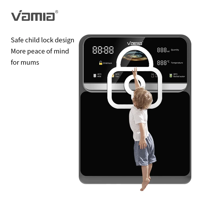 Wall-mounted Water Dispenser Instant Heat Rapid Hot & Cold Temperature Control Drinking Water Dispenser Water Purifier Smart