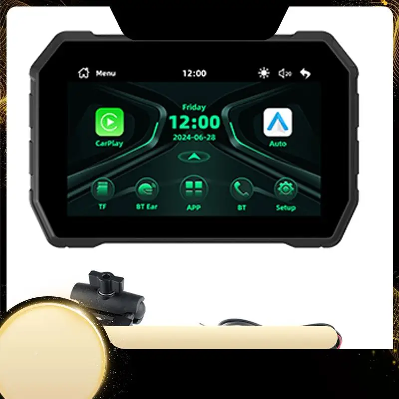 

Беспроводной Carplay 5,0-дюймовый Android Auto мотоцикл приборная панель цифровой экран для Moto Portable-A74F