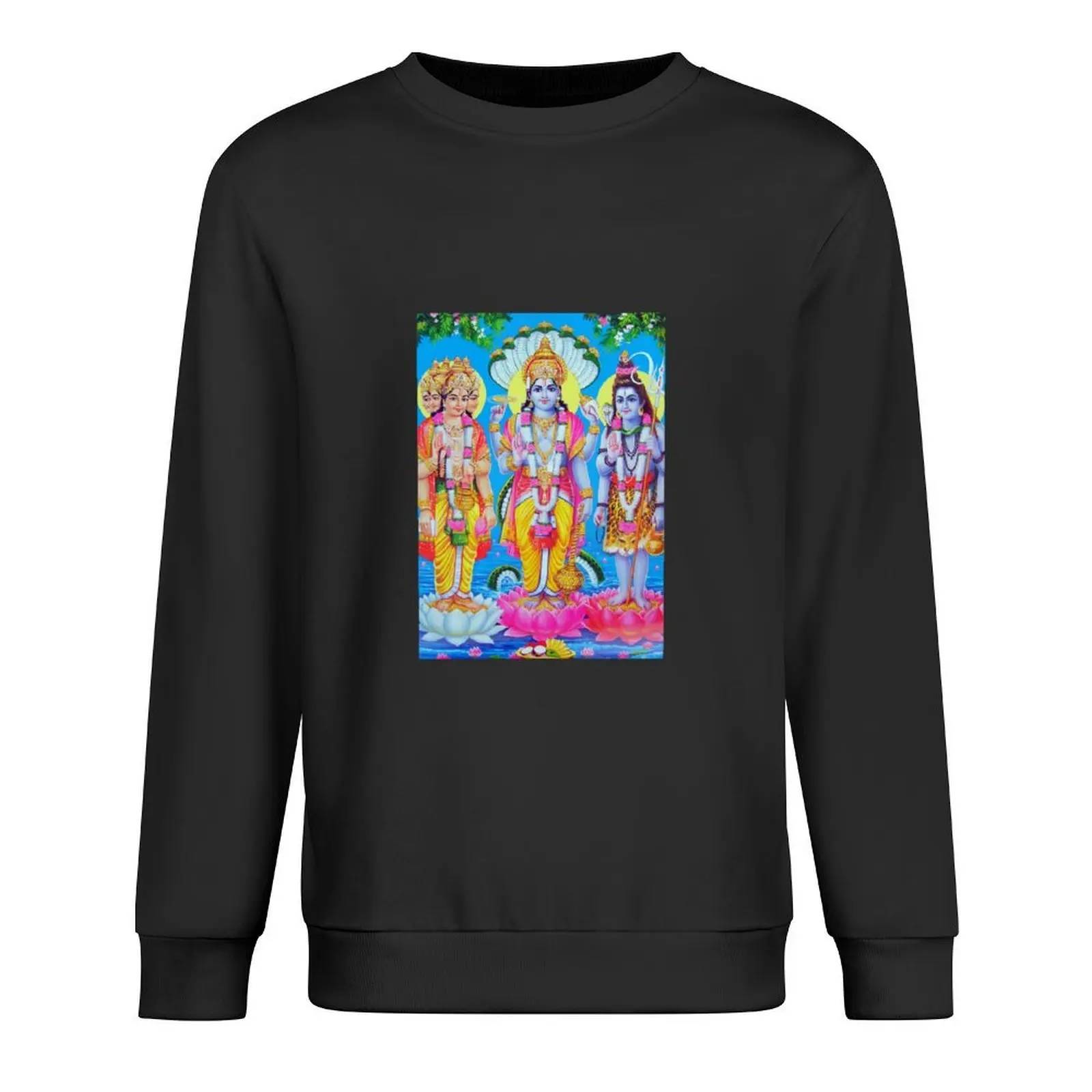 

Hindu Trinity Brahma Shiva Vishun Buddhism Religion Pullover mens clothing korean style clothes graphic sweatshirts