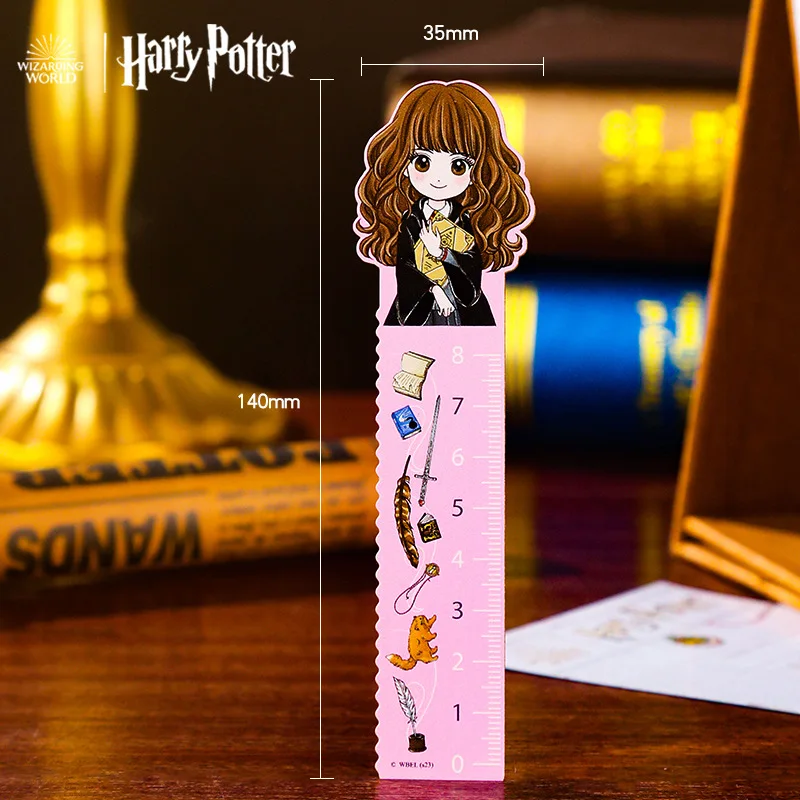 Harry Potter Ruler Hogwarts Kawaii Cartoon Characters Hermione Malfoy Movie Peripherals Student School Stationery Bookmarks Gift