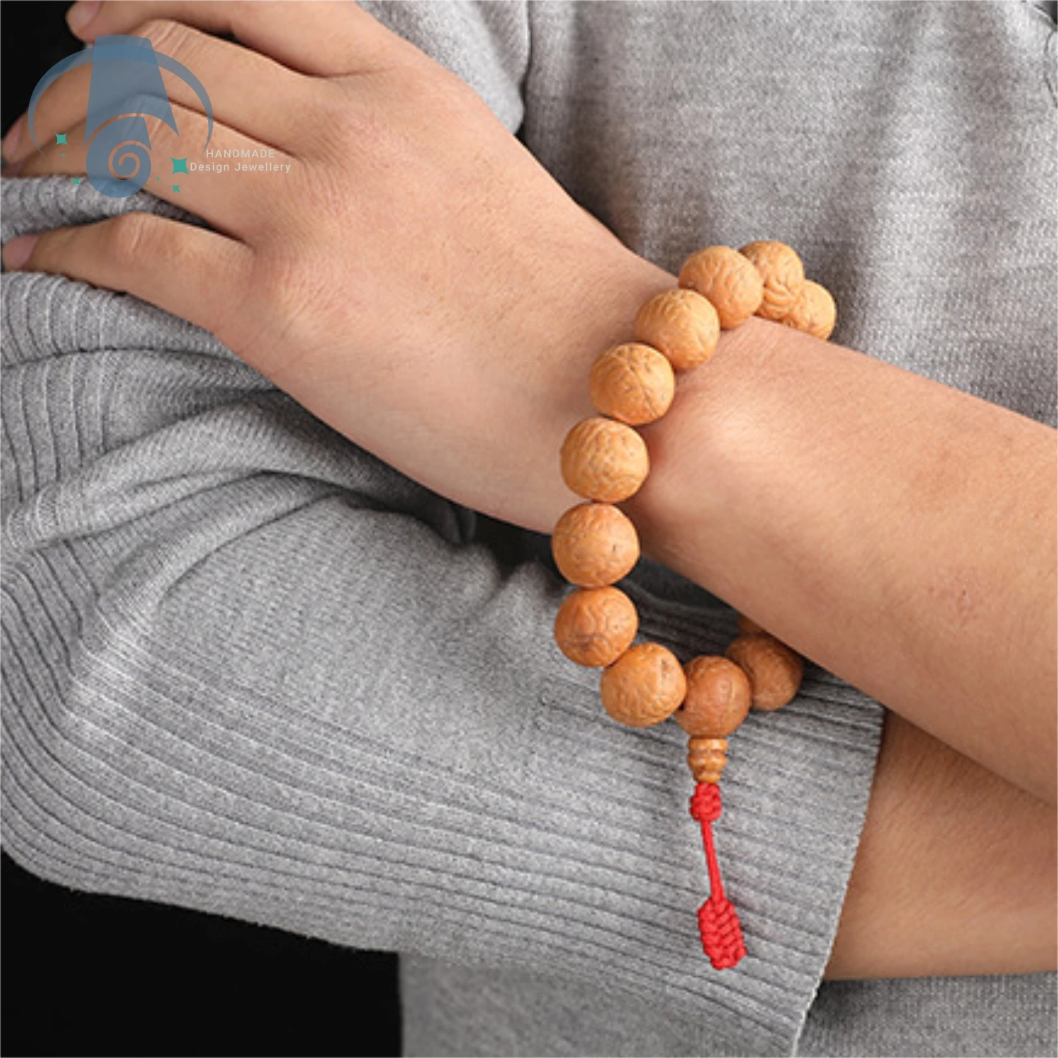 Natural Nepalese Phoenix Eye Bodhi Handstring Tibetan style Antique Single Circle Handheld Men's and Women's Accessories