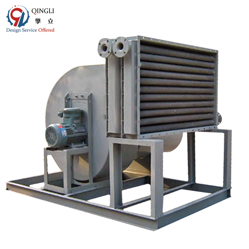 Customized Industrial Solar Hot water to Air Heat Exchanger with Blower