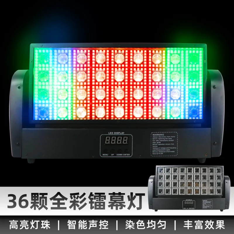 

36 светодиодных лазерных проекторов с эффектом движущейся головы, матричный стробоскоп, свет для прямых трансляций, RGBW-подсветка с эффектом окрашивания, сценическое освещение