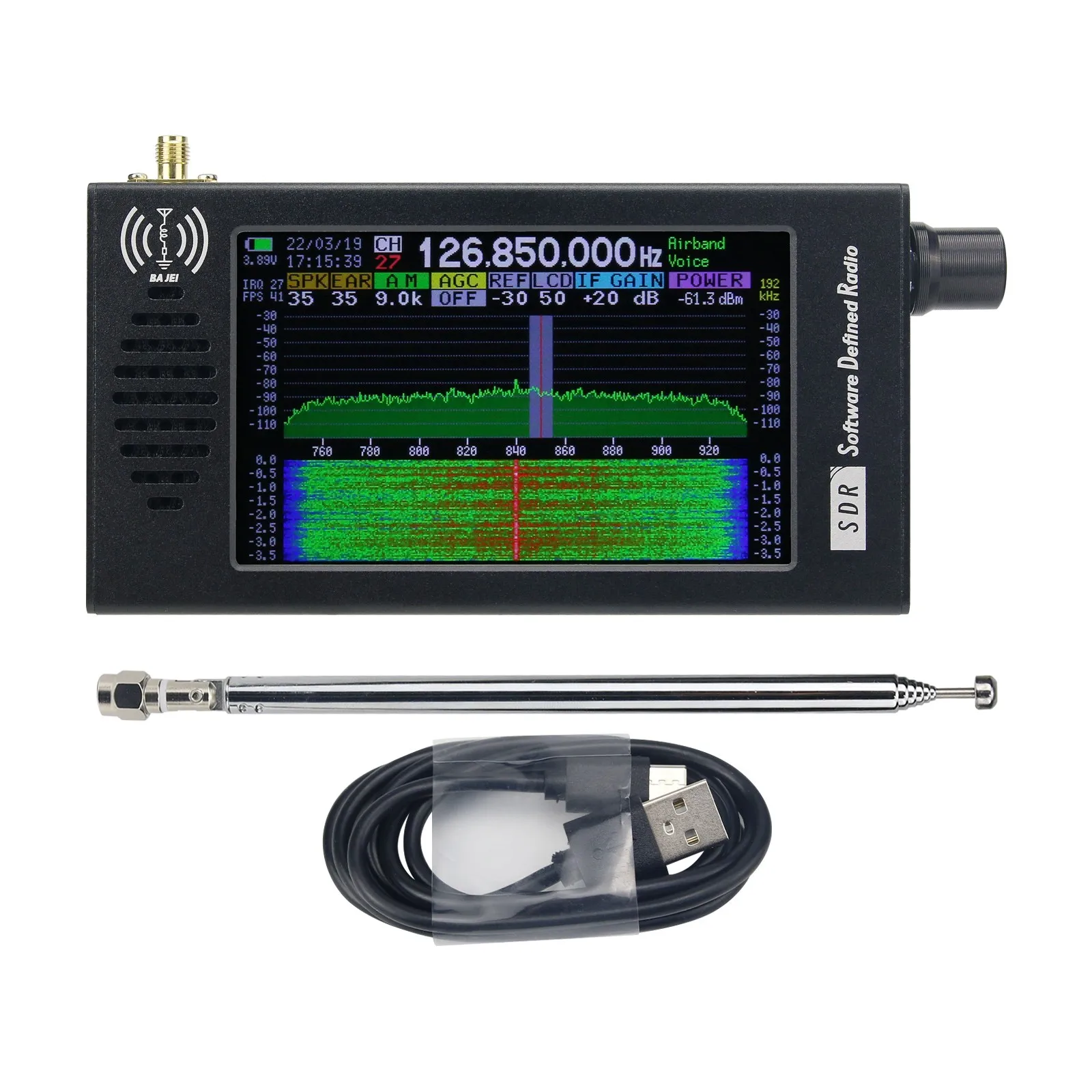 HamGeek DSP-01 SDR Radio Receiver DSP Digital Demodulation CW/AM/SSB/FM/WFM with 4.3