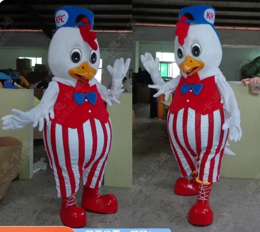New Adult Halloween Christmas Cute 1pc Chicken Cock Mascotte Fancy Dress Cartoon Mascot Costume Plush Fancy Dress Mascot Costume