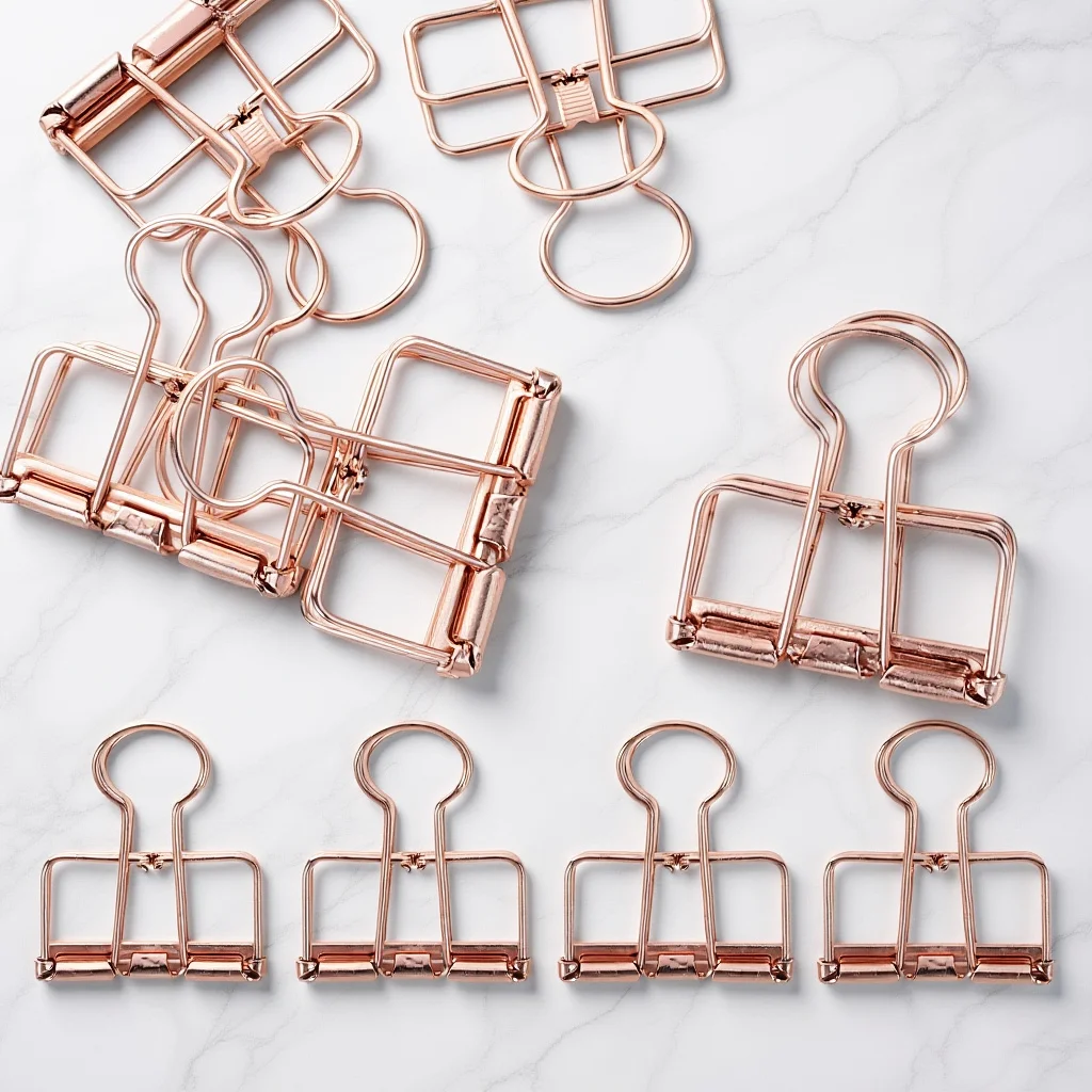 

10Pcs Alloy Binder Clips Metal Paper Clamps for Office Home Use Document Fixing Clips Compact Lightweight Office Organizers