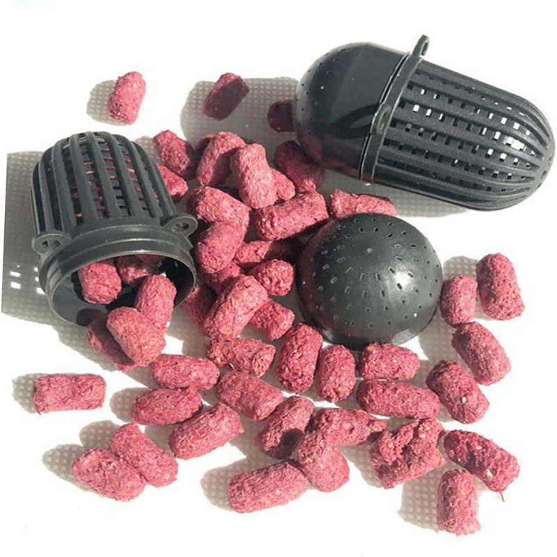 30 قطعة قفص طعم الصيد البلاستيكي حامل سلة الصيد لصيد سمك الشبوط في الهواء الطلق #4