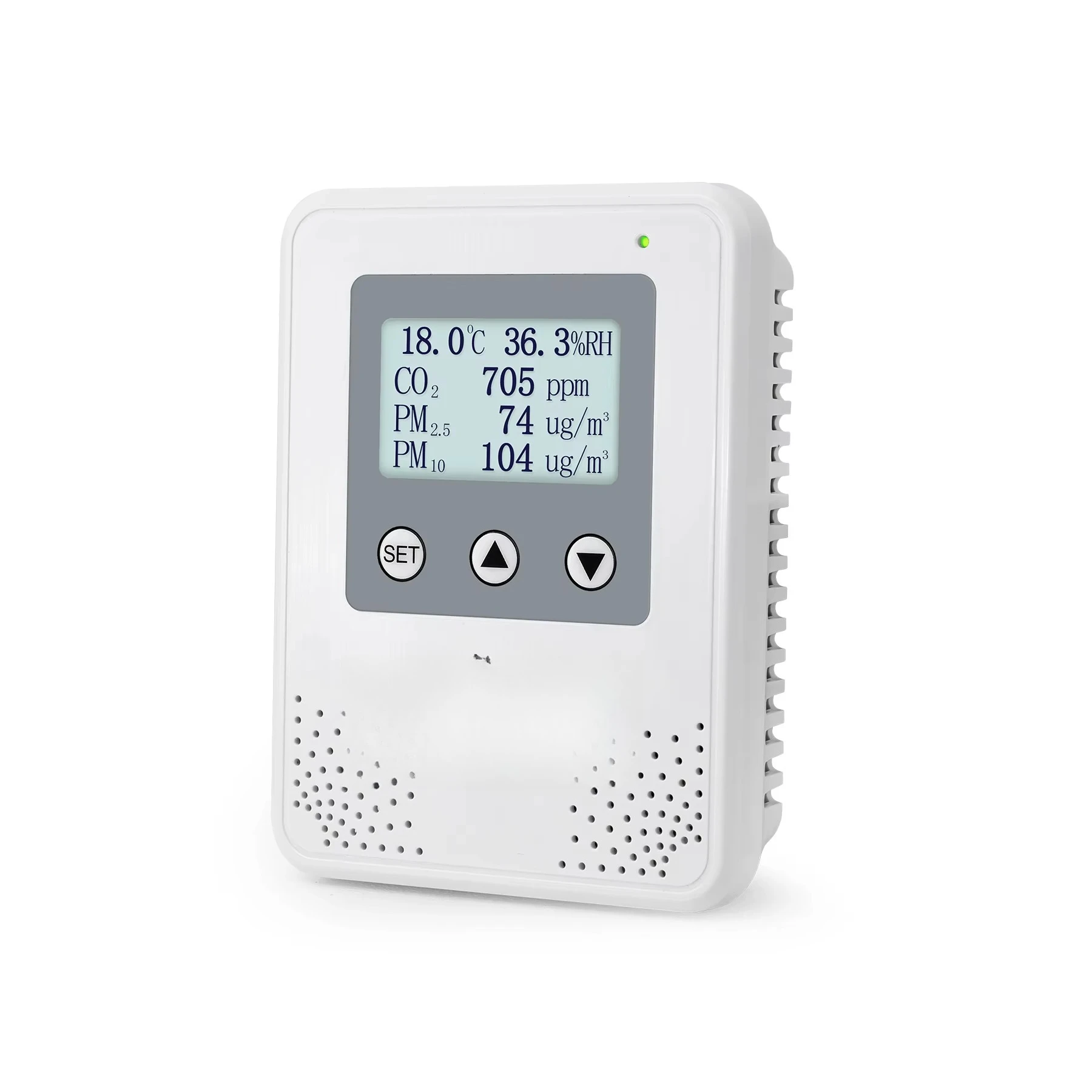 

All-in-One Environmental Sensor Air Quality Transmitter LFG60 Measures Temperature Humidity CO2 PM2.5 VOC Formaldehyde