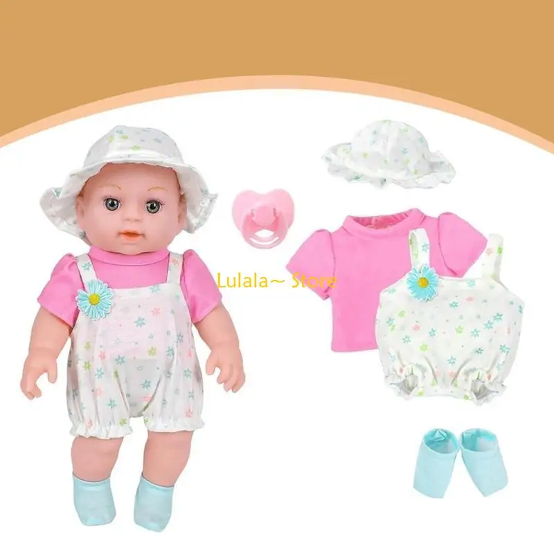 

Y4QA Detailed 12inch Vinyls Newborns Baby Girl Doll for Educational Purposes