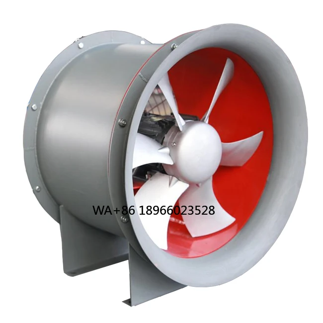 

High Quality Low Noise Stainless Steel Blades Industrial Axial Fan Fot Smoke Exhaust Ventilation 380V Free Standing Customizable