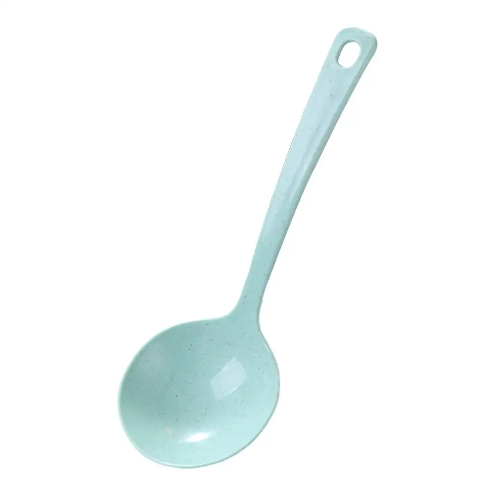 New Fashion Eco-friendly Wheat Straw Soup Spoonstalk Dinner Meal Rice Tableware Tools Kitchen Spoons Supplies Scoop Ladle O2m7