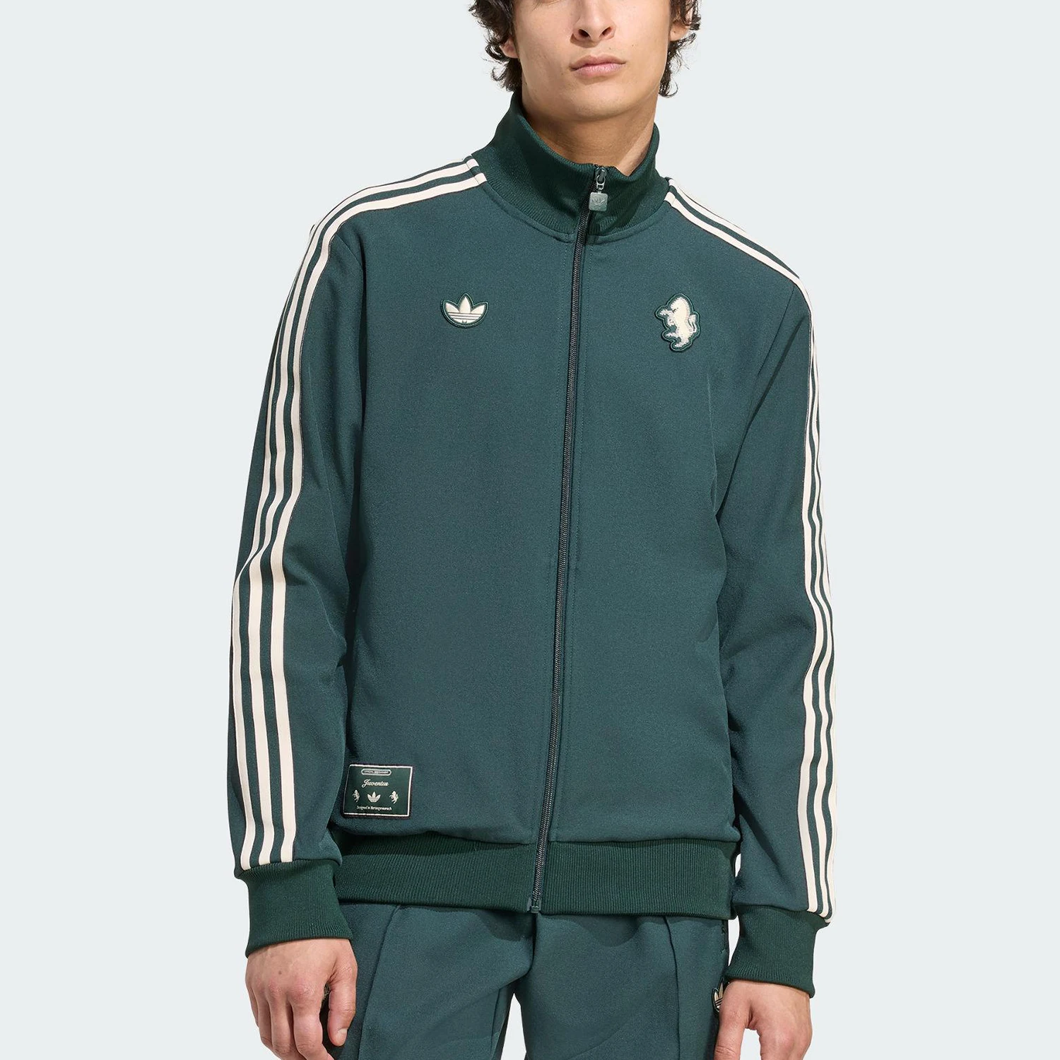 

Мужская спортивная трикотажная куртка Adidas Authentic Trefoil с воротником-стойкой JM9449