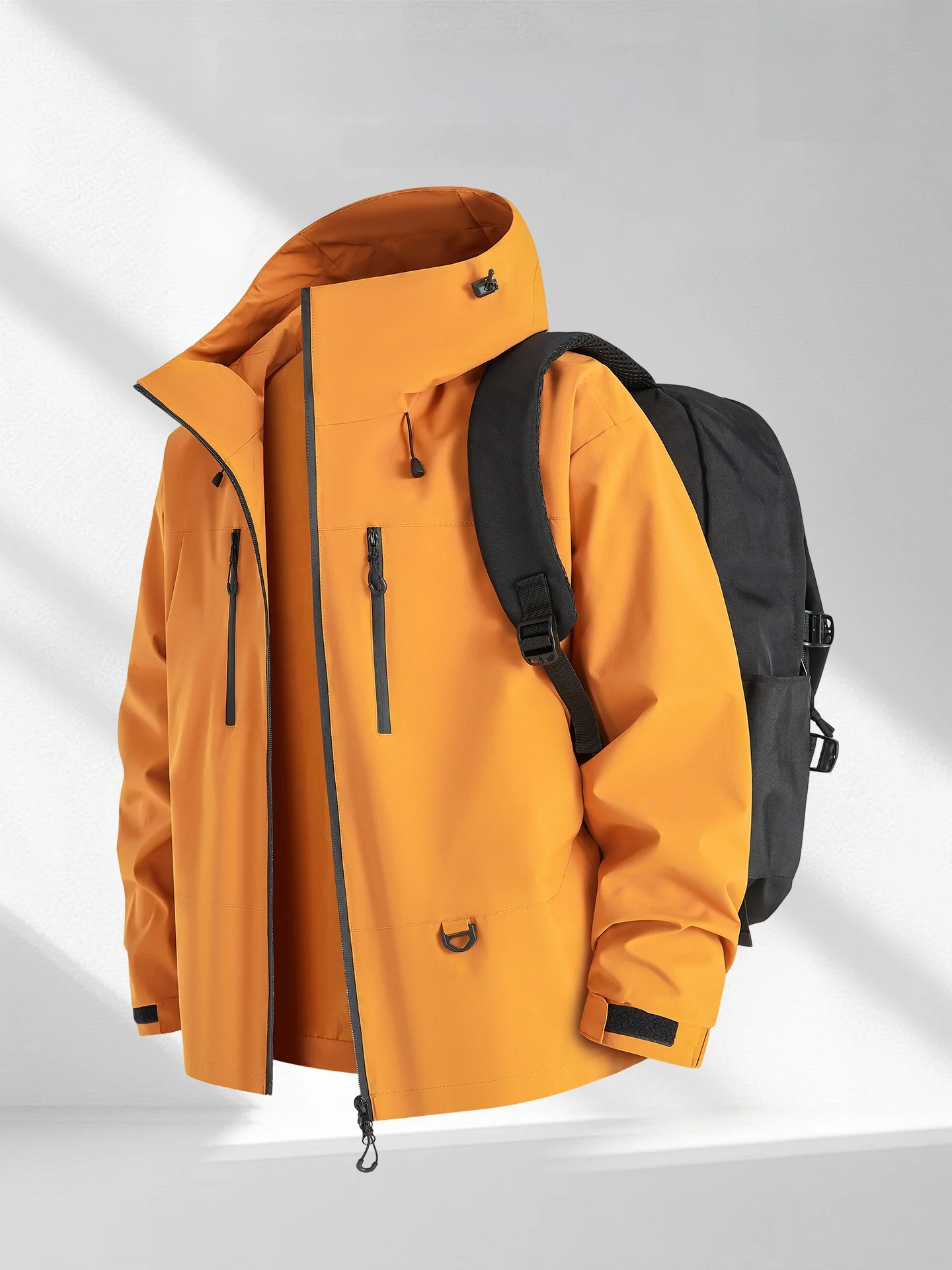 

Мужская ветрозащитная куртка Wassup Glory Mountain Series, одежда для походов и скалолазания, функциональная верхняя одежда, украшенная молнией...