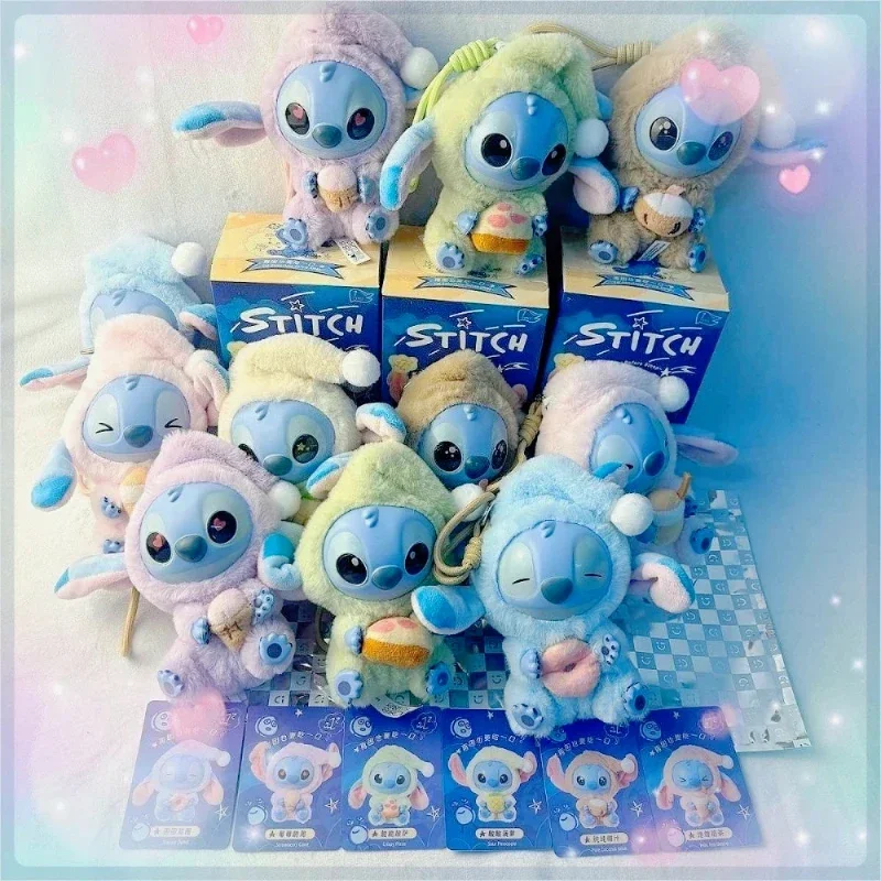 

Multiple Styles Stitch Eat Some Thing Before Sleep Series Blind Box Bag Pendant Cute Plush Doll Mystery Box Toy Surprise Gifts