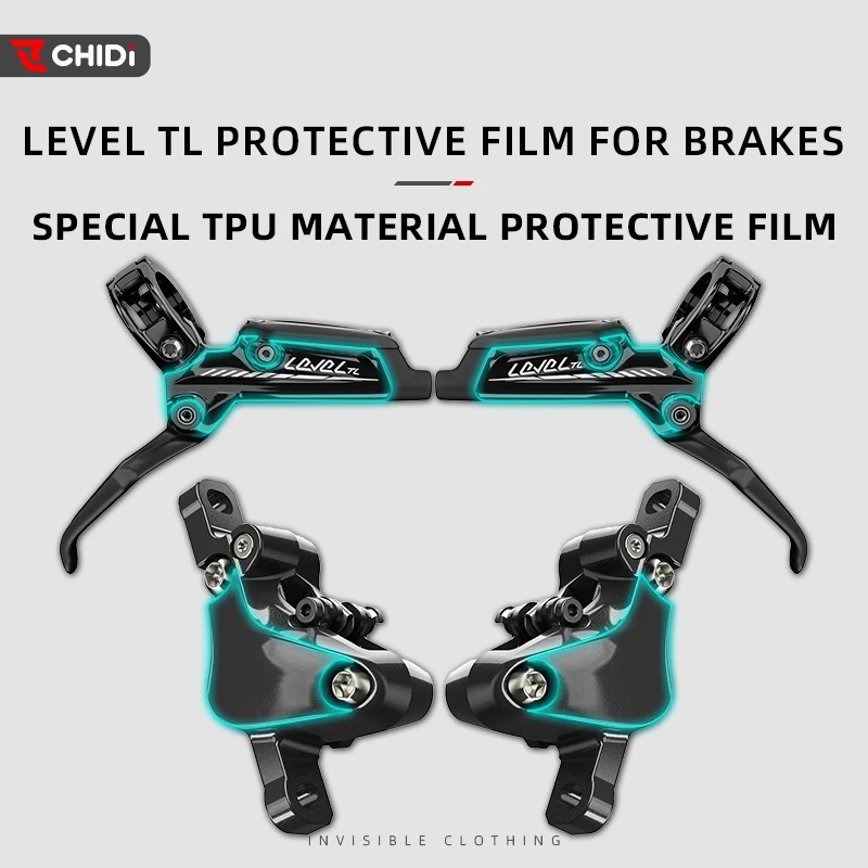 For SRAM LEVEL TL Brake - Protective Film, Mountain Bike Groupset Disc Brake TPU Sticker, Bicycle Accessories