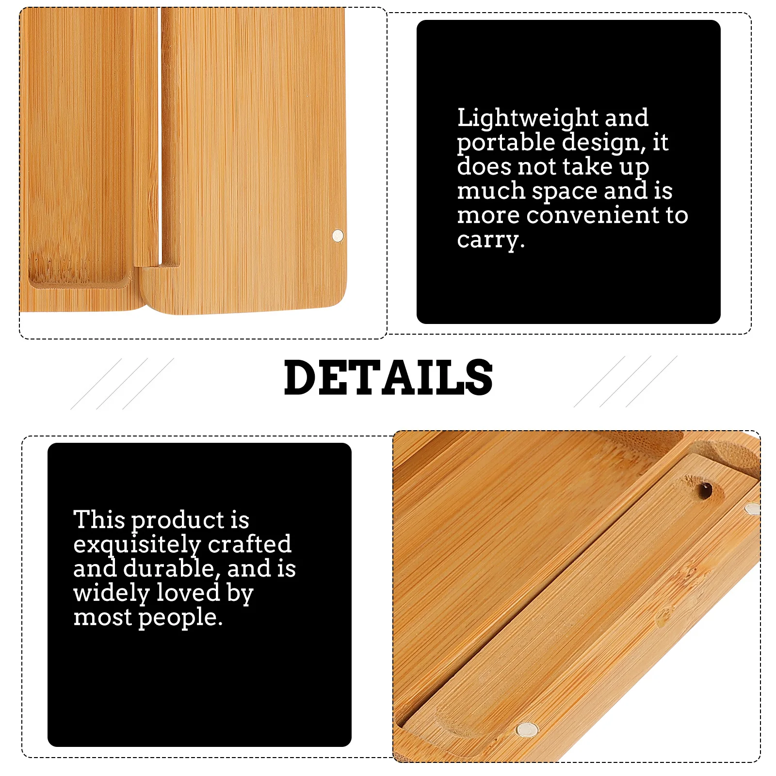 

Carbonized Bamboo Incense Stick Box Storage Container Portable High Density Lightweight Aromatic Holder