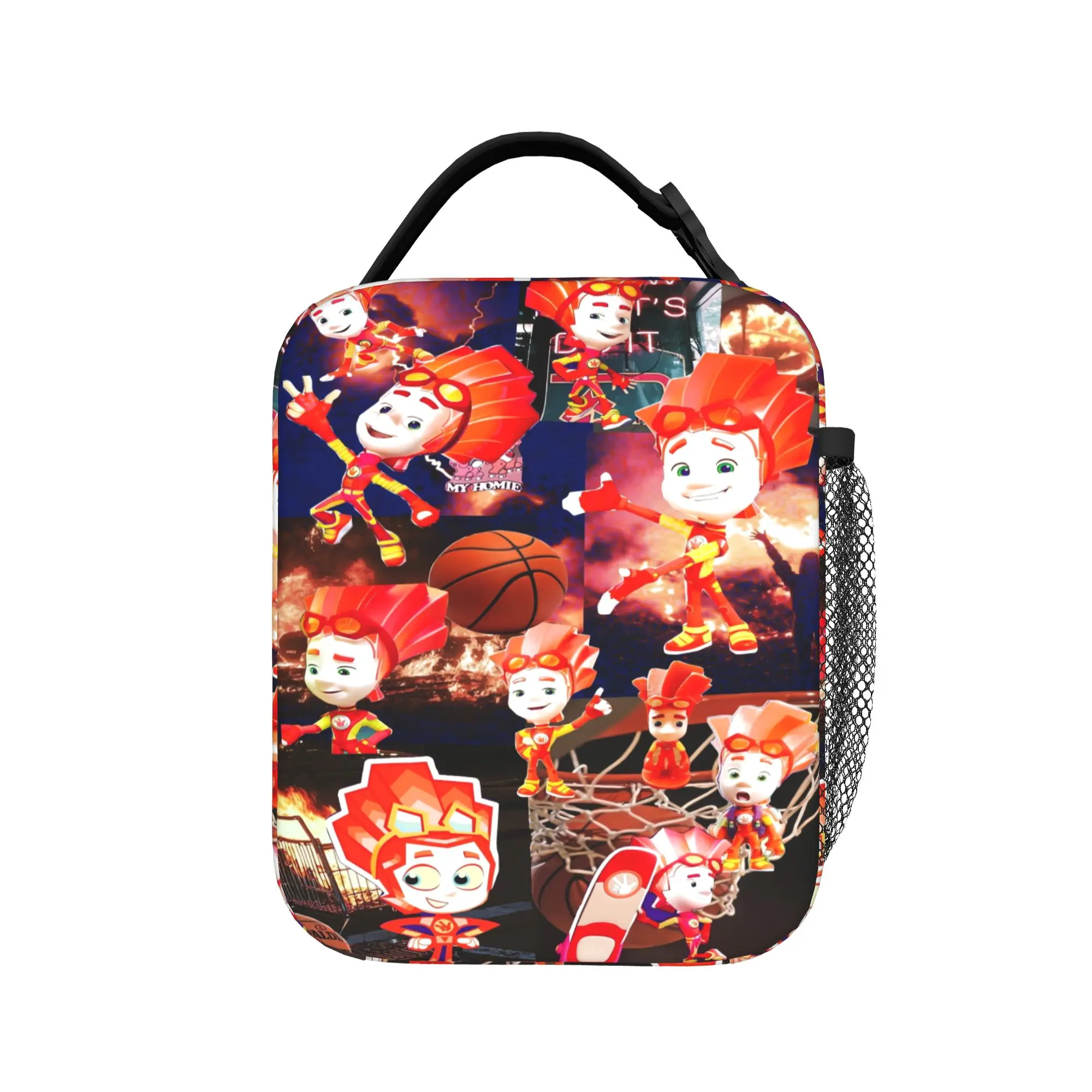 The Fixies Kindergarten Lunch Bag For Girls Custom Lunch Box Funny School Cooler Bag Convenient Waterproof Thermal Lunch Bags