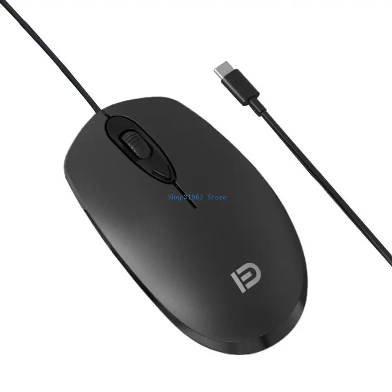 

L4MA 3700C Gaming Mouse Type-C Corded Ergonomic Game Mouse Portable For Laptops