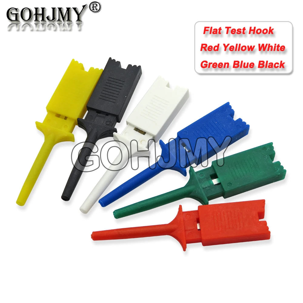 

10PCS Flat Test Clips Logic Hooks Analyzer Hook Connections New