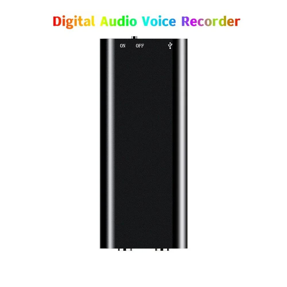 Mini 8GB 16GB 32GB Voice Digital Audio Voice Recorder Professional Mp3 Player 3 in 1 Memory Storage 192Kbps Recording WAV