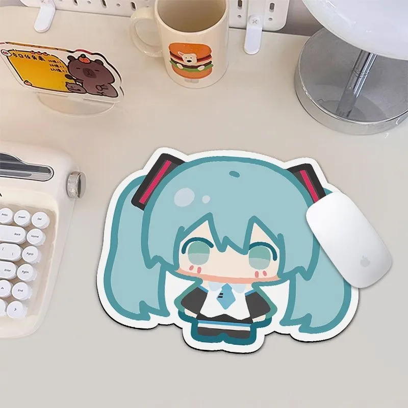 New Hatsune Miku Mouse Pad Anime Character Design Ins Desk Pad Computer Portable Gaming Keyboard Office Desk Dirty Resistant view 6