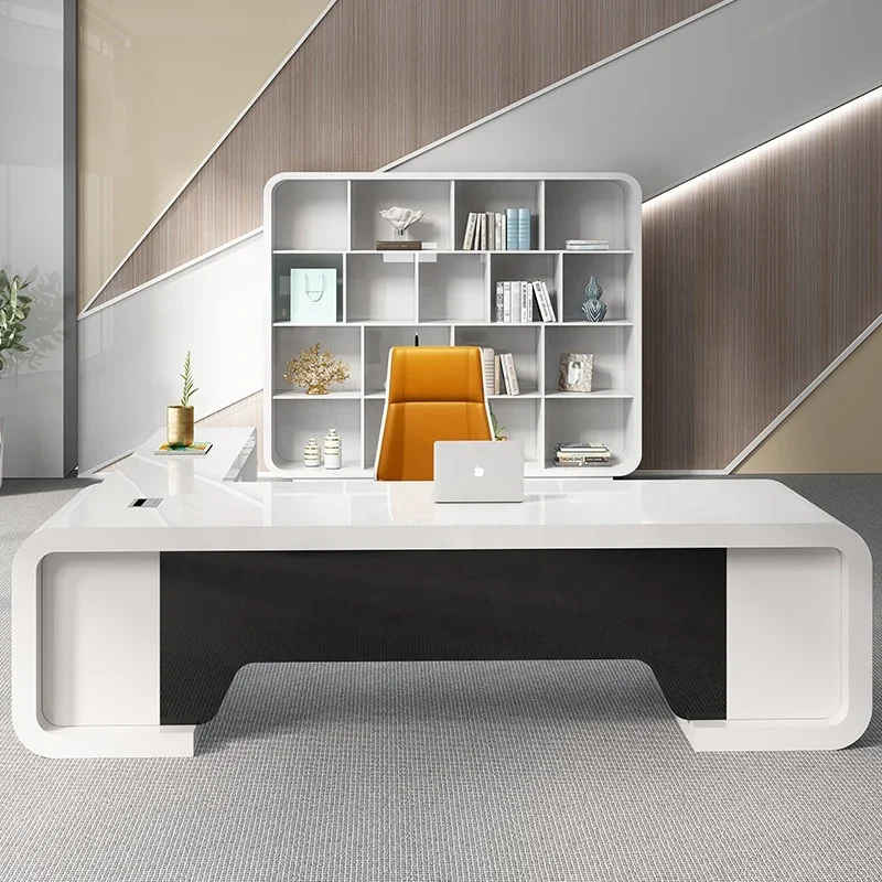 Latest Modern Luxury Executive Manager Office Desk Wooden and MDF for Home Use or Gym from Top Office Furniture Supplier