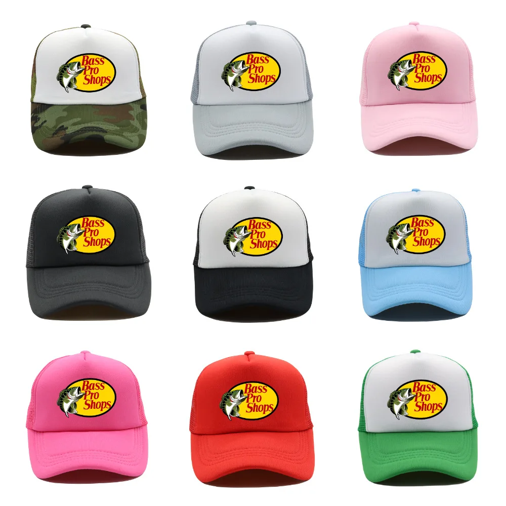 Fashion Fish Trucker Caps Men Funny Fishing Printing Hat Baseball Cap Cool Summer Unisex Mesh Net Caps