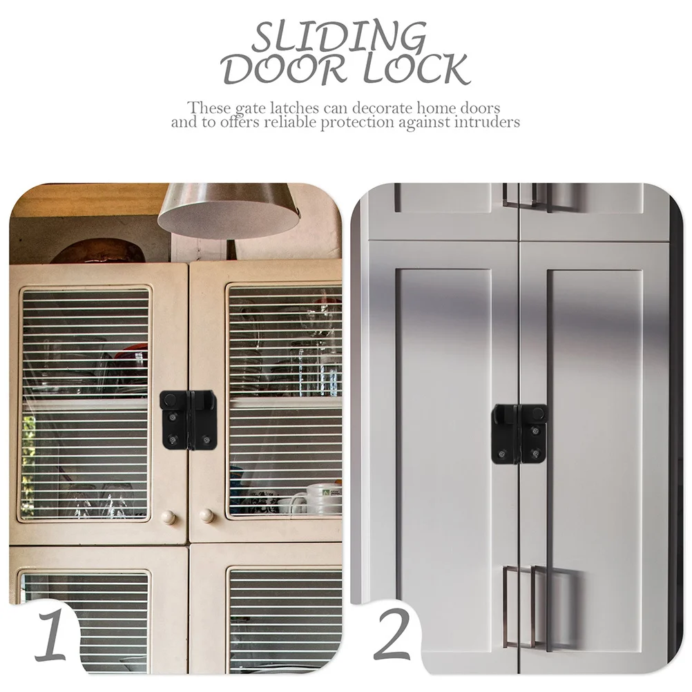 

Stainless Steel Lock Latch Heavy Duty Door Security Easy Install Home Apartment Hotel Stainless Steel Lock Latch