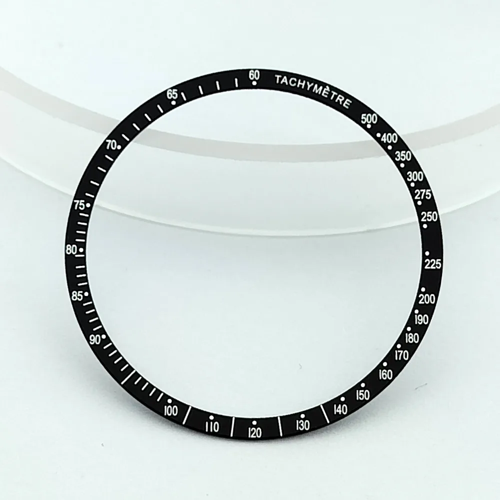 Flache Aluminium-Lünette, Außendurchmesser 34,2 mm, Innendurchmesser 38,5 mm, Uhrenlünette, Ersatzteile für Uhren – Detail 2