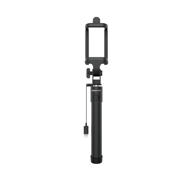 MODORWY Universal LT Wired Selfie Stick Tripod Monopod 120 degree Rotation fill light mini selfie stick with LT cable