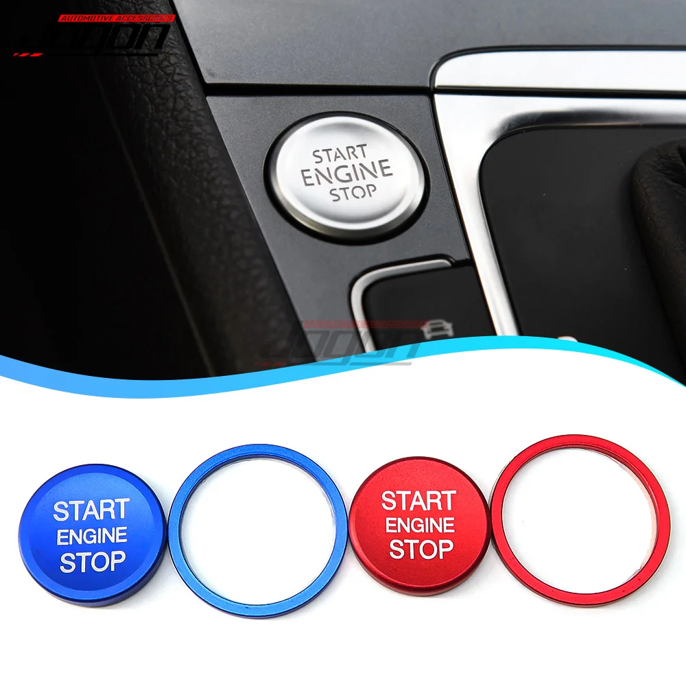 Car Ignition Engine Push Start Stop Button Switch Cover Sticker for Volkswagen VW Golf 7 GTI R Jetta CC Arteon Accessories