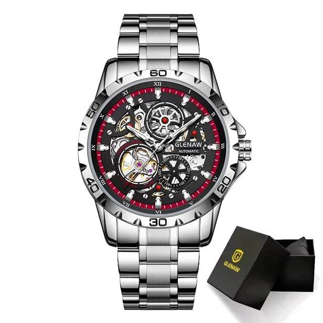 Men's Steampunk Skeleton Automatic Mechanical Watch