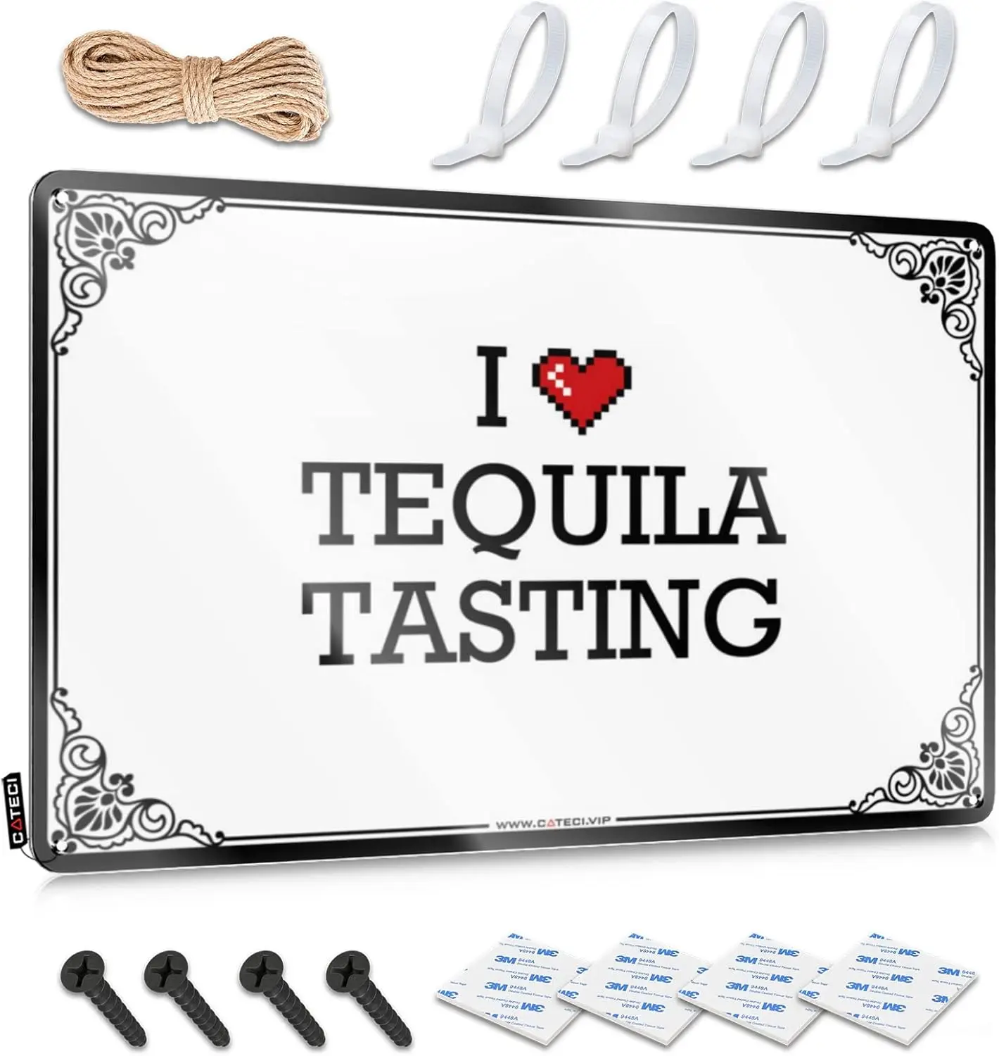 1pcsOffice Tin Sign I Love Tequila Tasting Tin Sign Funny Outdoor Signs Beer Decorations for Man Cave (Color : Colour, Size : 30