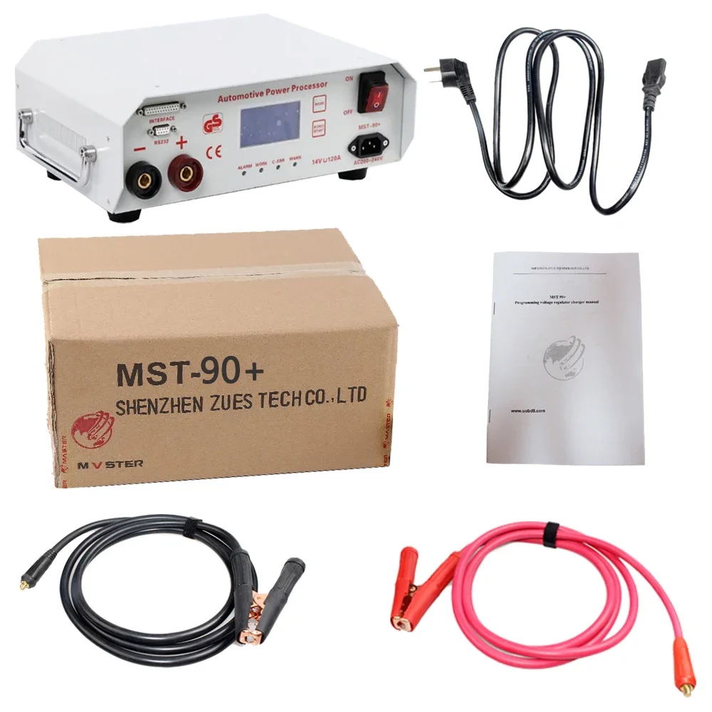 Latest Intelligent Charger MST-90+ 14V 120A Automotive Programming Dedicated Power ECU Programming Voltage Stabilizer Regulator