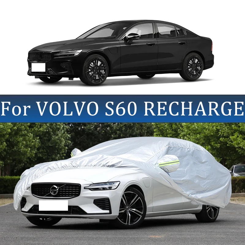 

For VOLVO S60 RECHARGE Car Cover Outdoor Protection Covers Snow Sunshade Waterproof Dustproof Exterior UV Car Accessories