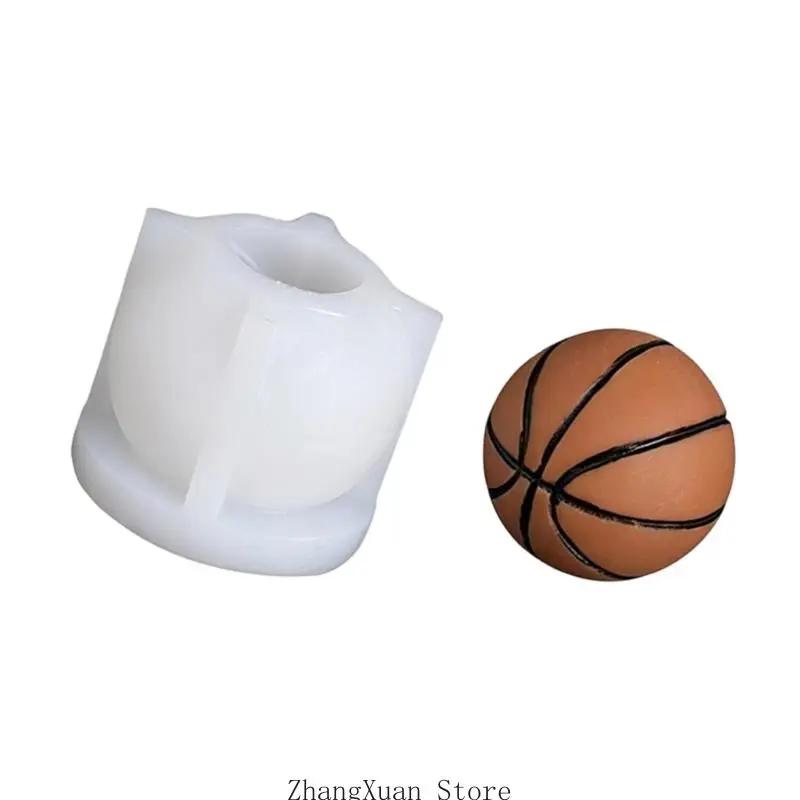 DIY-Silikon-Kerzenform-Set mit Fußball-Basketball-Volleyball-Designs 3XUF – Detail 10