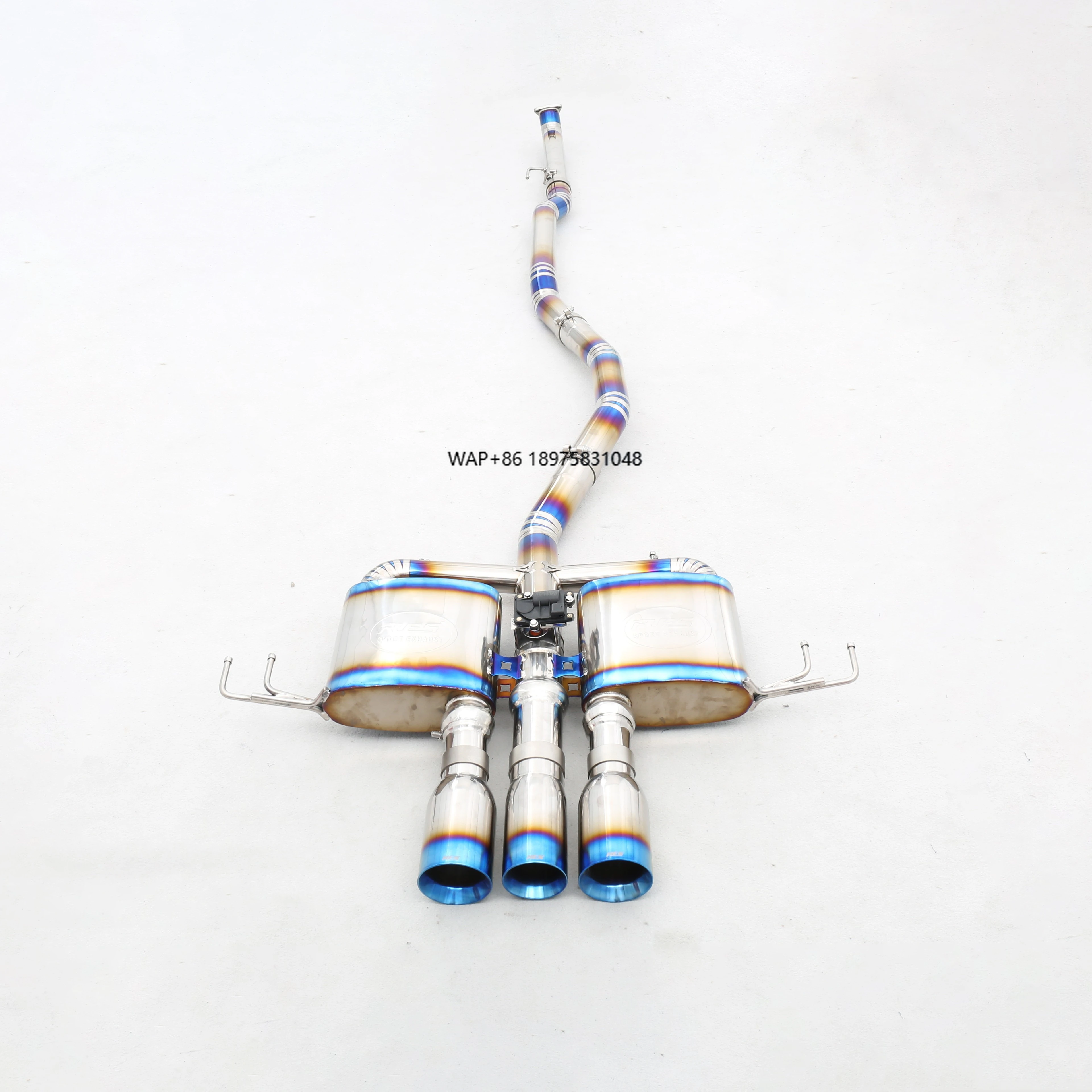 

For FK8 2.0T Custom Exhaust System 304 Stainless Steel/Titanium Valved Pipes